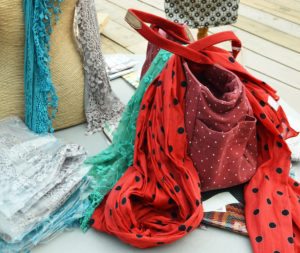 Ladies scarves selection