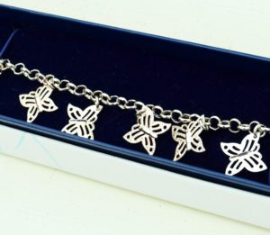 Silver butterfly bracelet